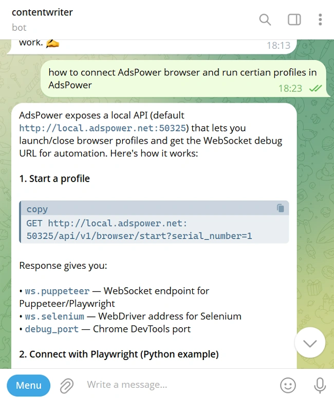 Cách sử dụng AdsPower với Puppeteer: Hướng dẫn thiết lập đầy đủ - Hiểu về AdsPower Local API