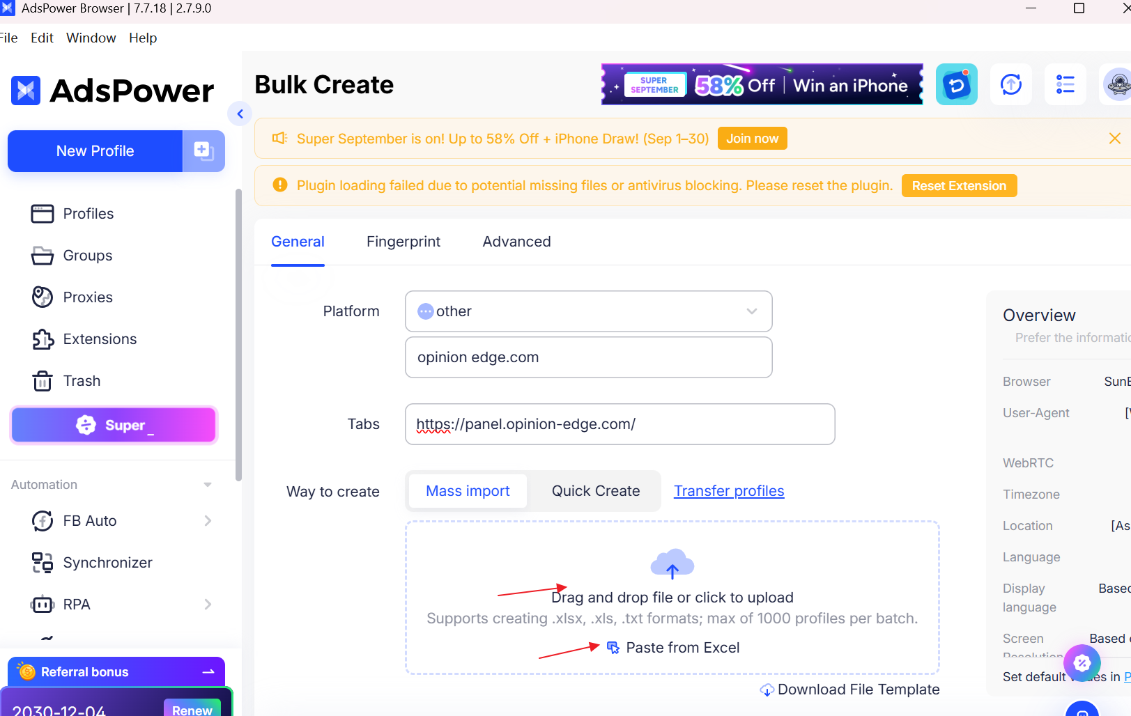 How to Use AdsPower with Puppeteer: Full Setup Guide - Step 1: Create a Browser Profile