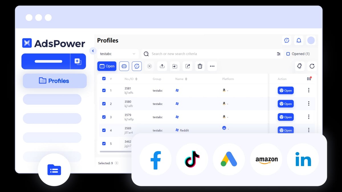 AdsPower product interface and feature overview