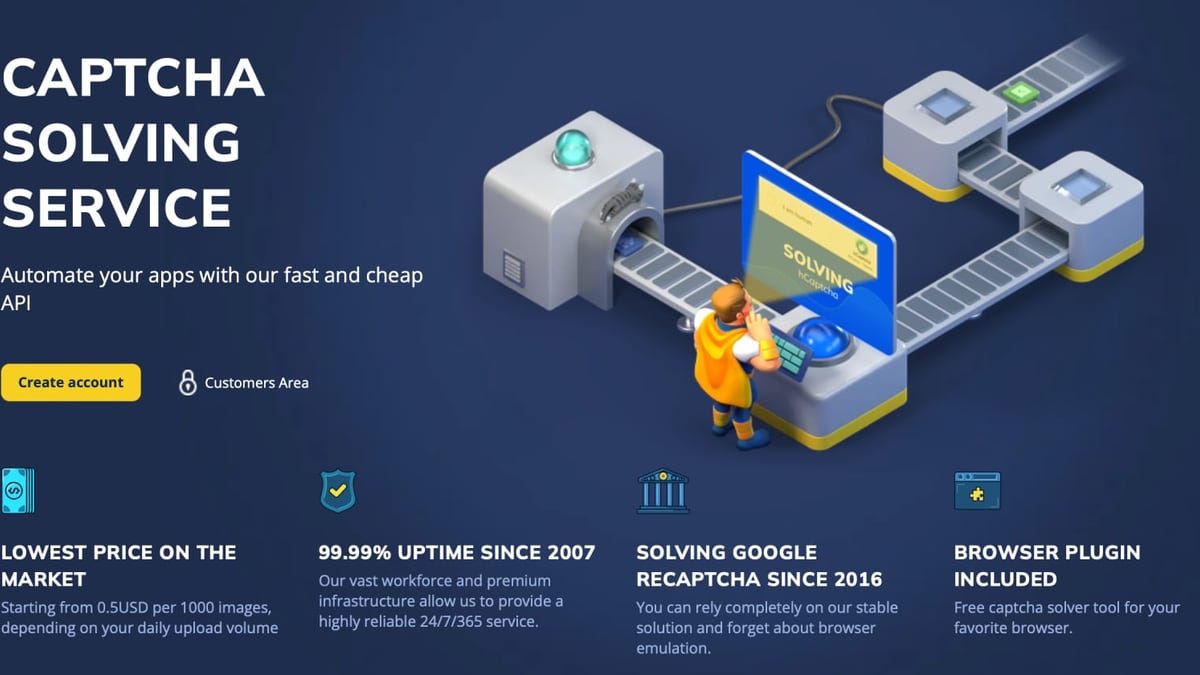 Anti Captcha Review 2026: Features, Pricing, and Verdict product interface and feature overview