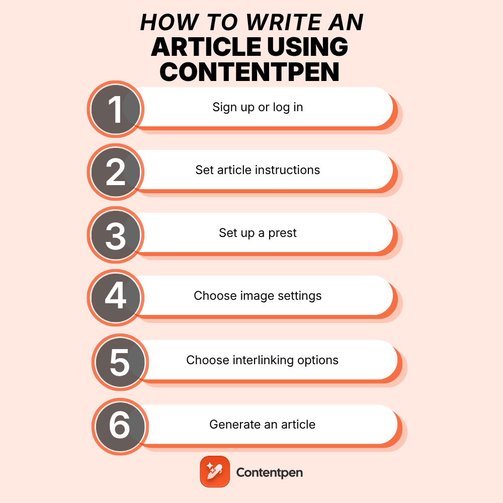 How to Use Contentpen: A Step-by-Step SEO Writing Guide - Step 1: Sign Up or Log In