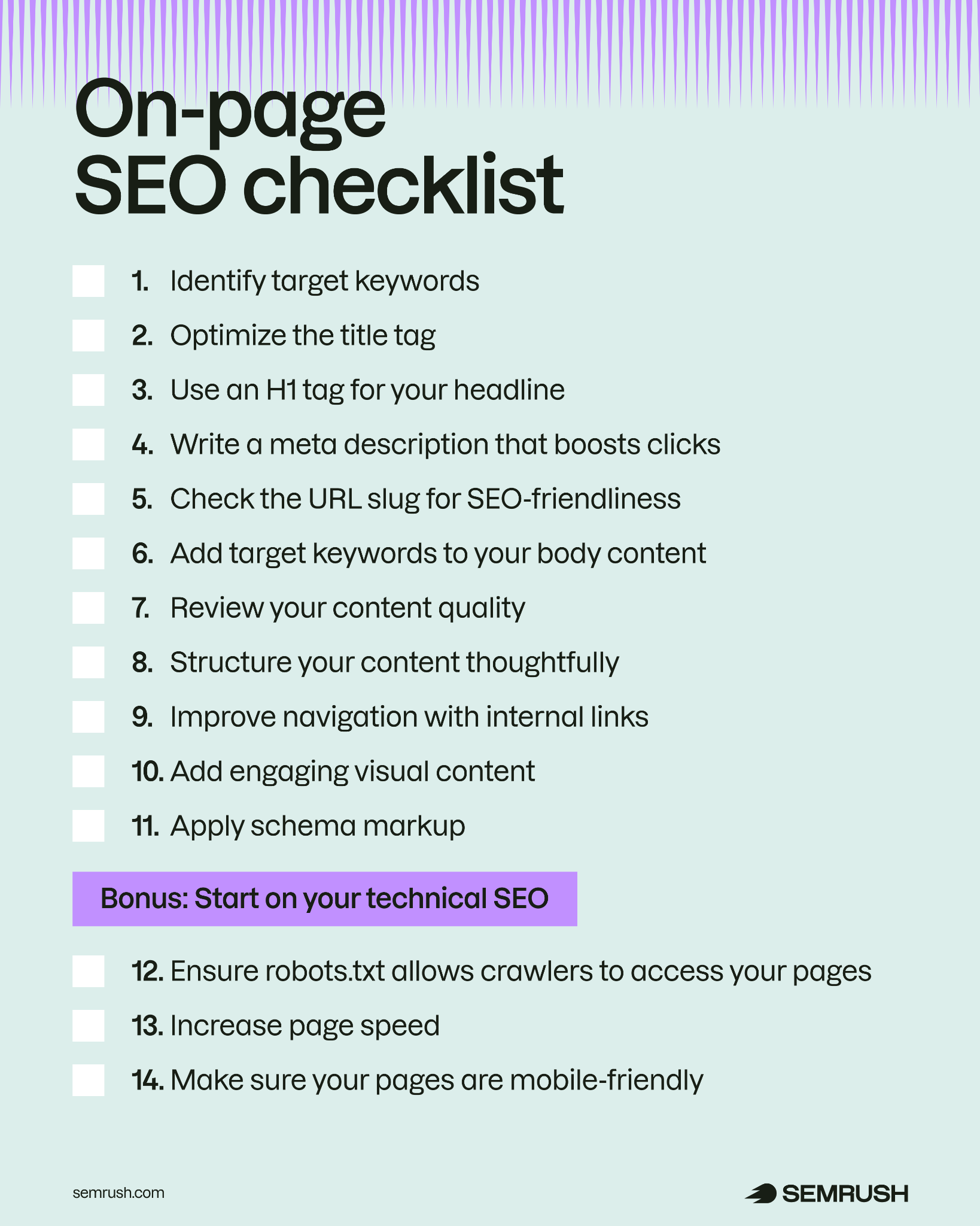 On-Page SEO: 11 Techniques That Still Work in 2026 - 11 On-Page SEO Techniques: A Practical Checklist
