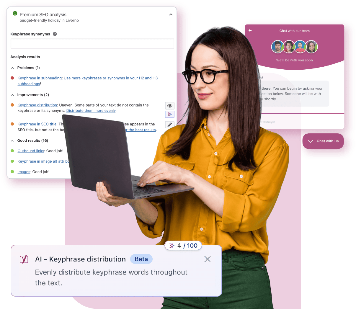 Yoast SEO Pricing: Free vs Premium vs AI+ Costs - Yoast SEO Premium: $99 Per Year
