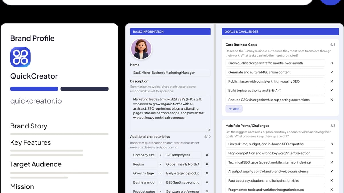 AgentBooks vs QuickCreator vs contentmarketing.ai: The 2026 Comparison product interface and feature overview