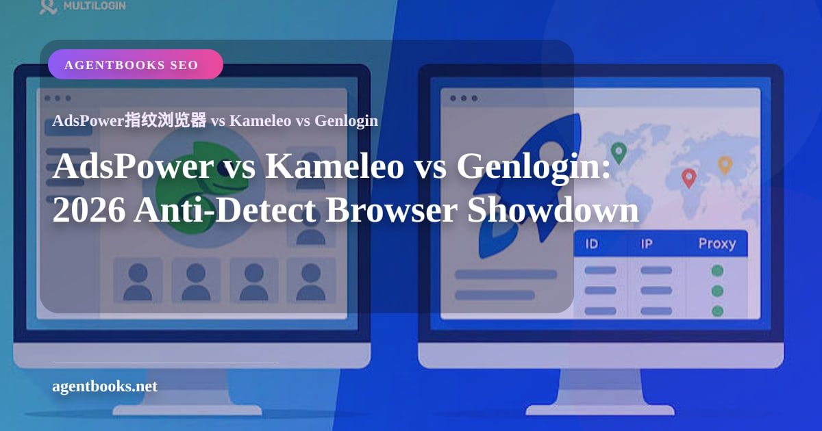 AdsPower vs Kameleo vs Genlogin: 2026 Anti-Detect Browser Showdown
