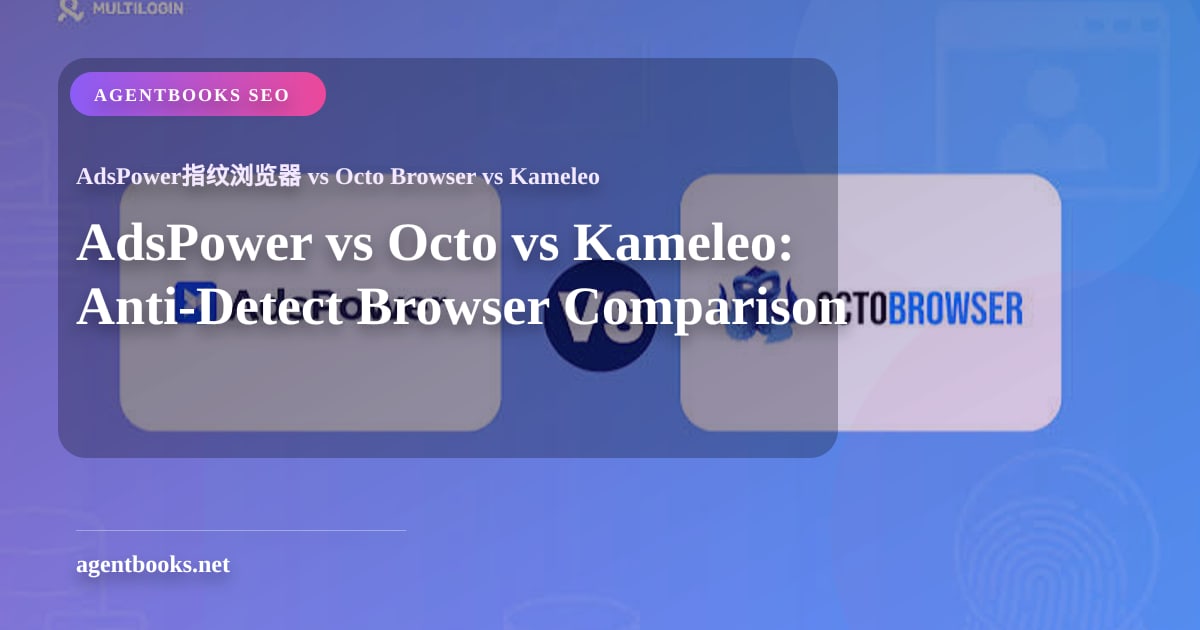 So sánh trình duyệt chống phát hiện: AdsPower vs Octo vs Kameleo