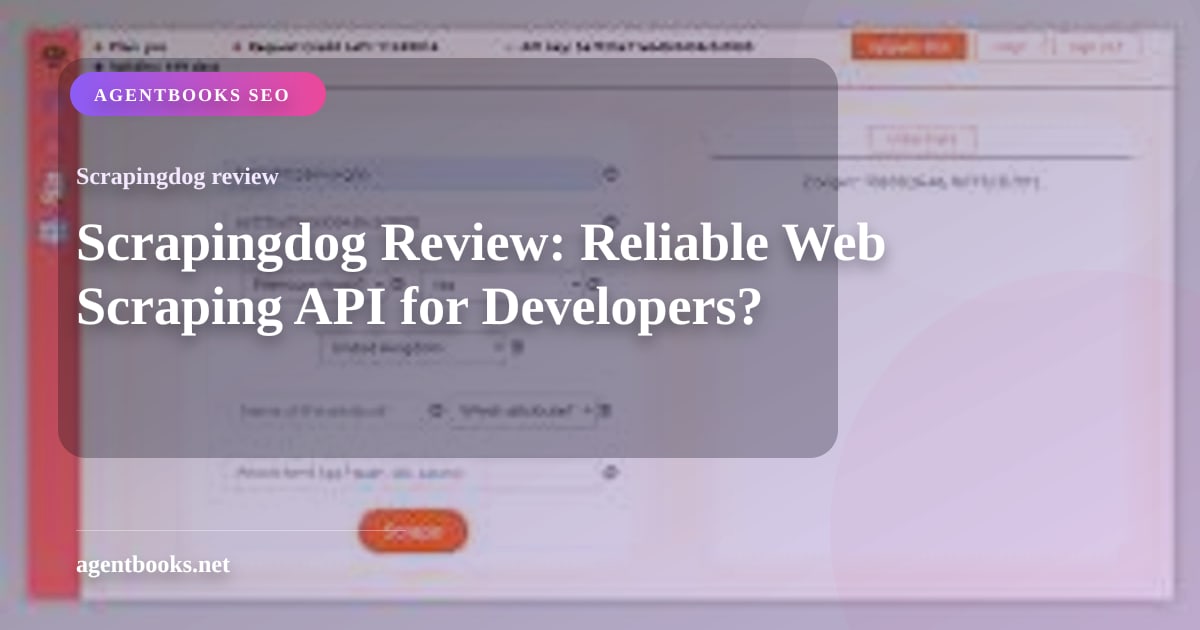 Análise Scrapingdog: API de Raspagem Web Rápida e Confiável para Desenvolvedores