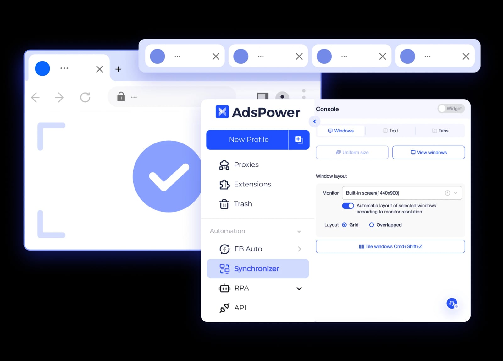 AdsPower product interface