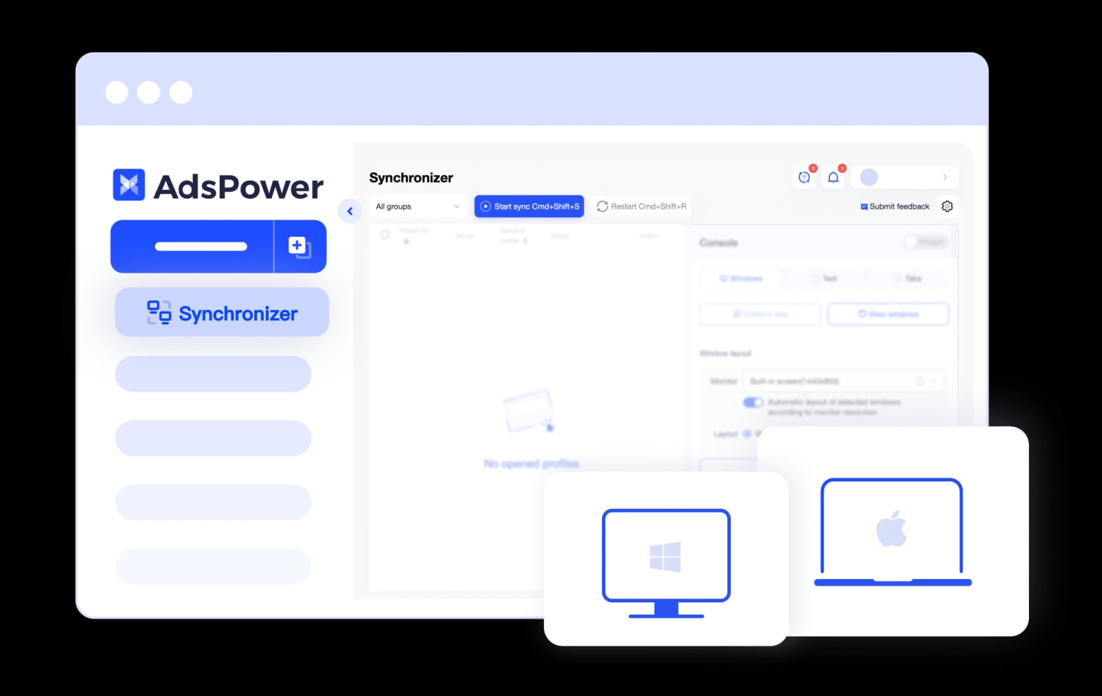 AdsPower product interface