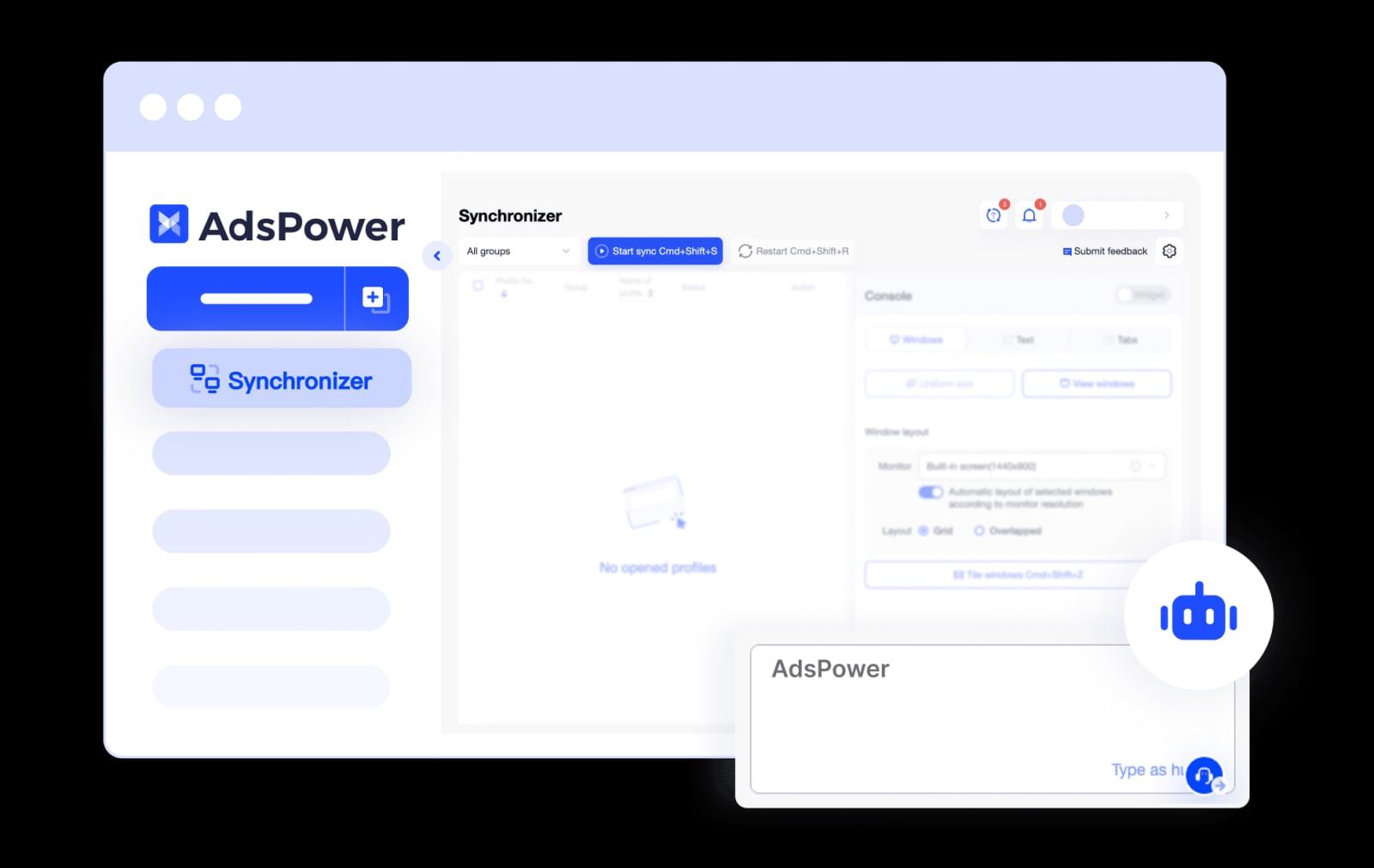 AdsPower product interface