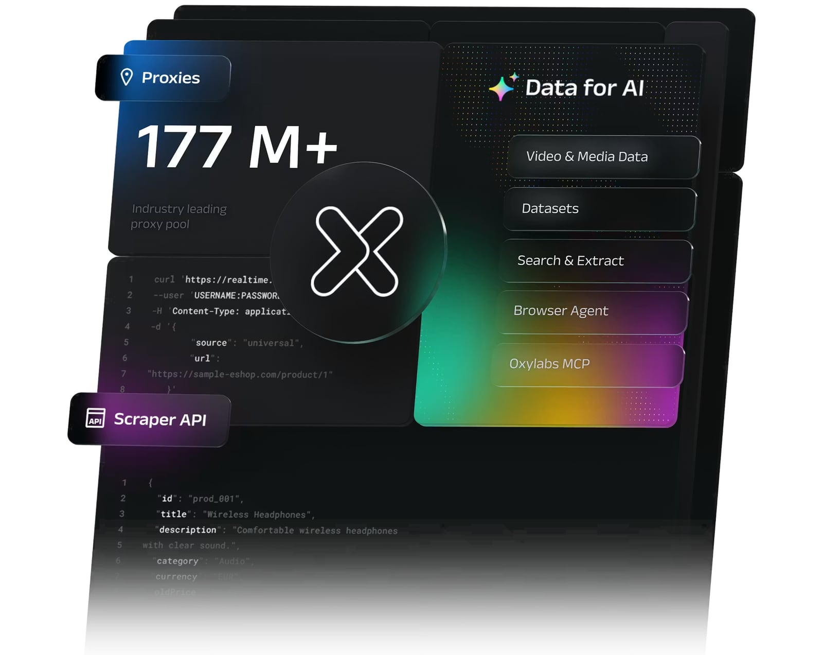 Oxylabs Proxy & Web Scraping Platform product interface