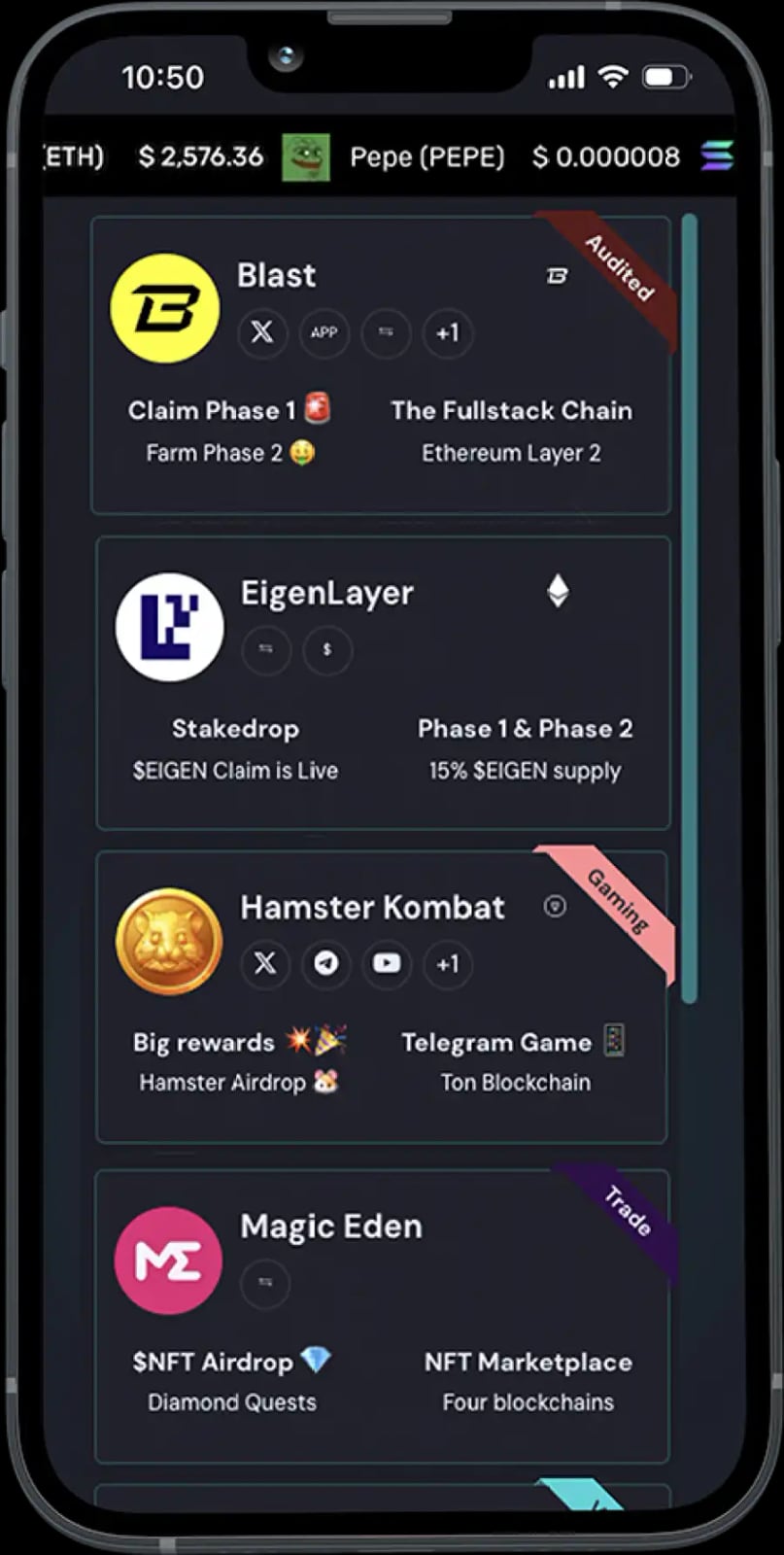 AirdropAlert product interface