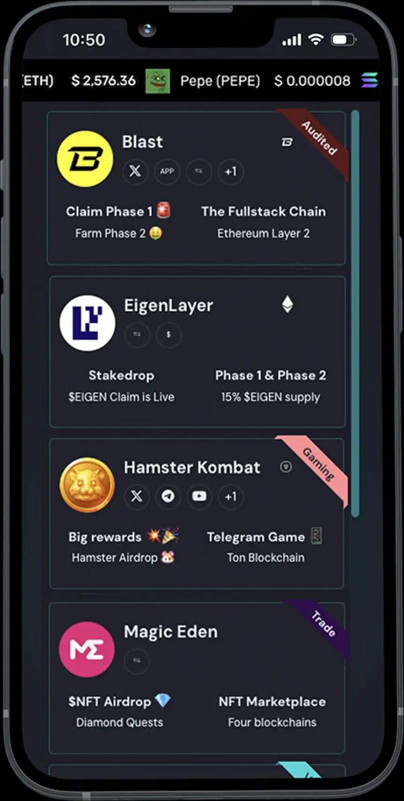 AirdropAlert product interface