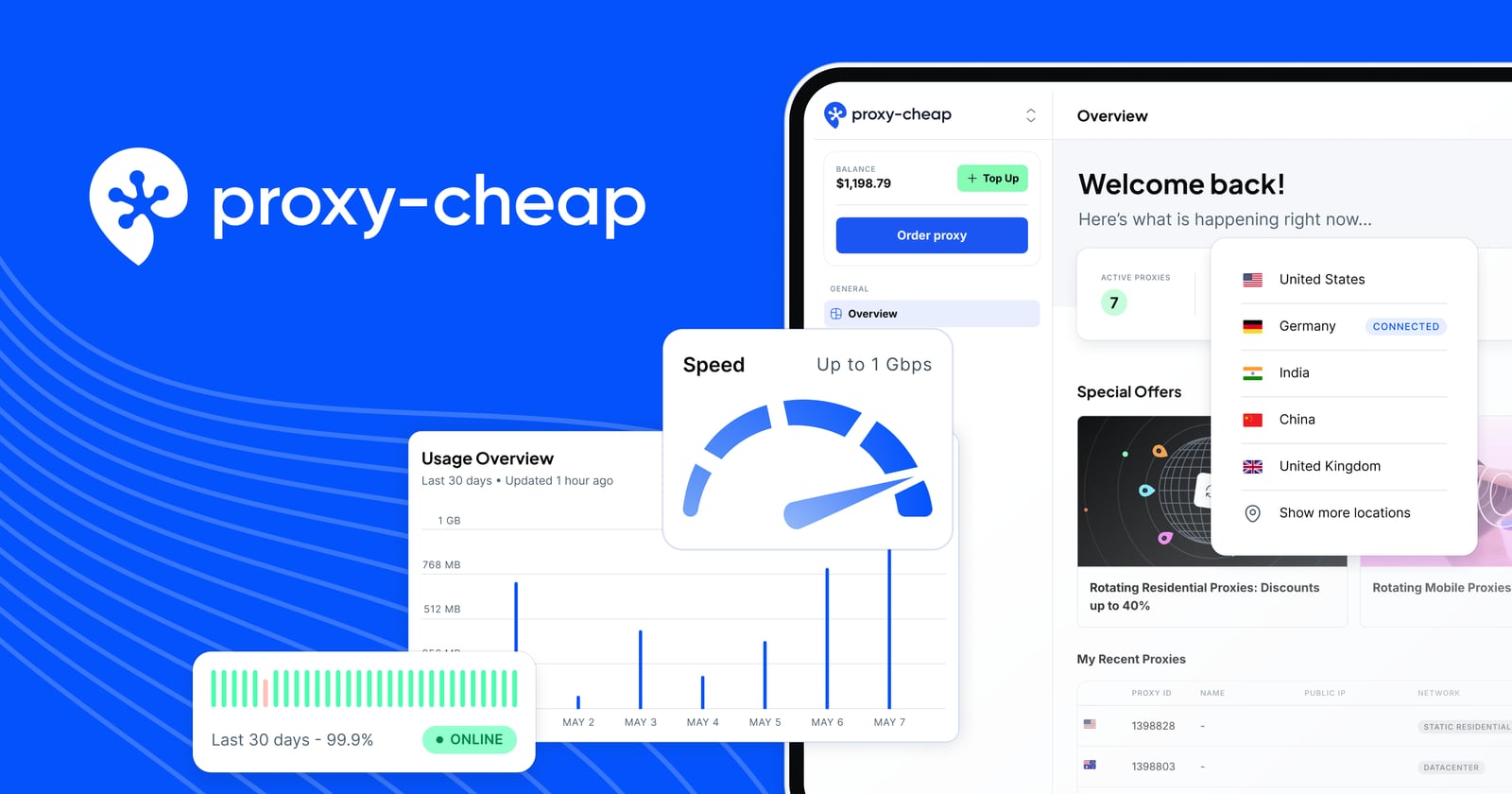 Proxy-Cheap product interface