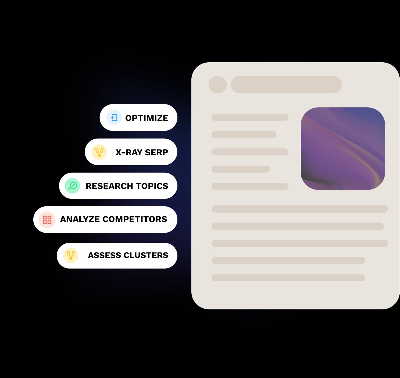 AI Content Planning and Optimization Software - MarketMuse product interface