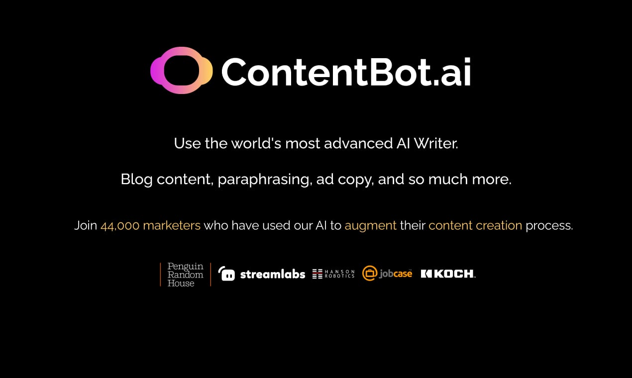 ContentBot.ai product interface