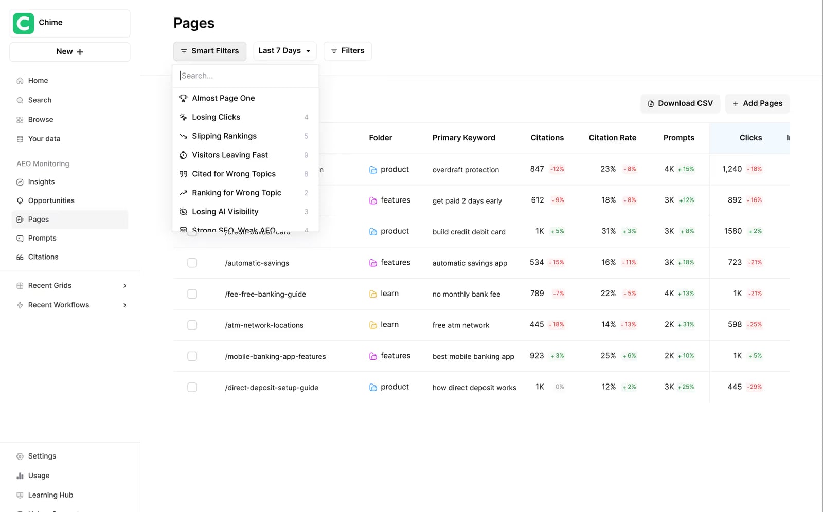 AirOps product interface