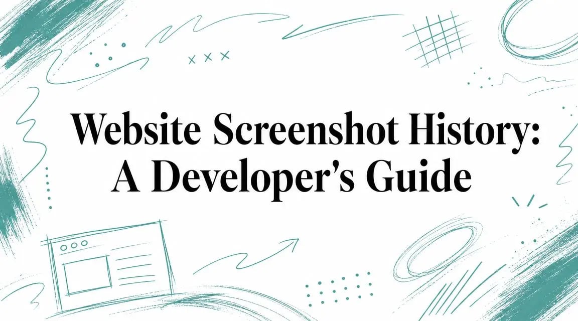 Website Screenshot History: A Developer's Guide