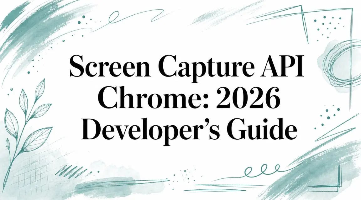 Screen Capture API Chrome: 2026 Developer's Guide