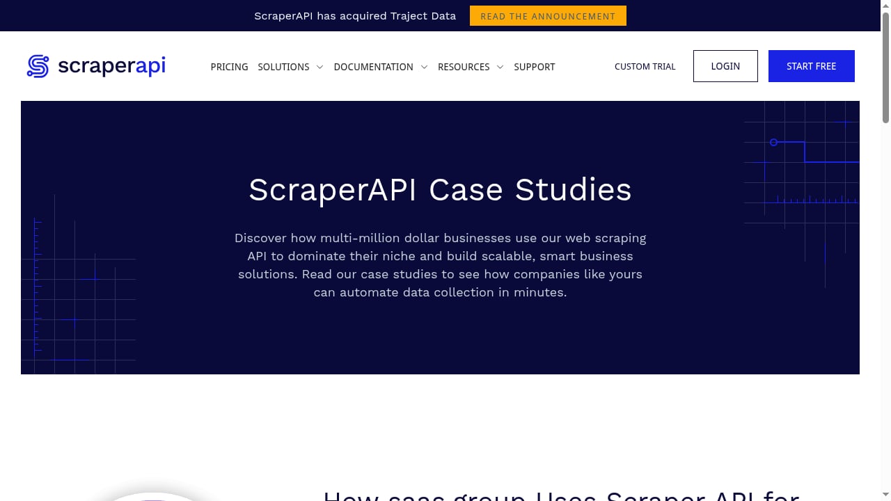 First viewport screenshot of www.scraperapi.com