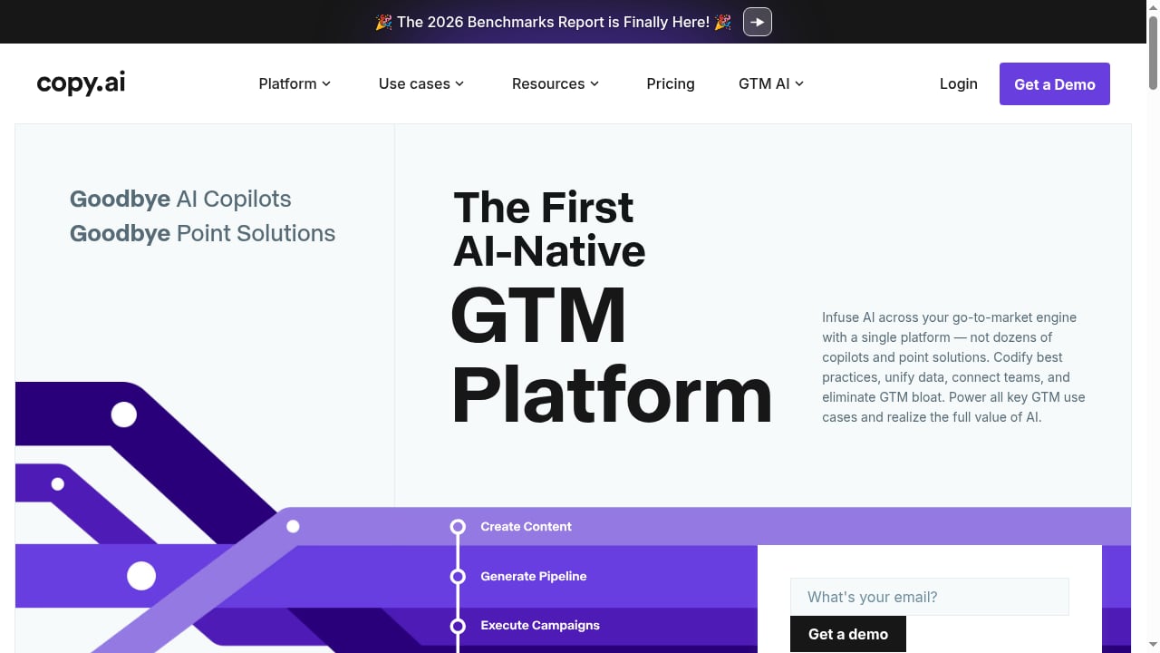 First viewport screenshot of Future proof your business with GTM AI