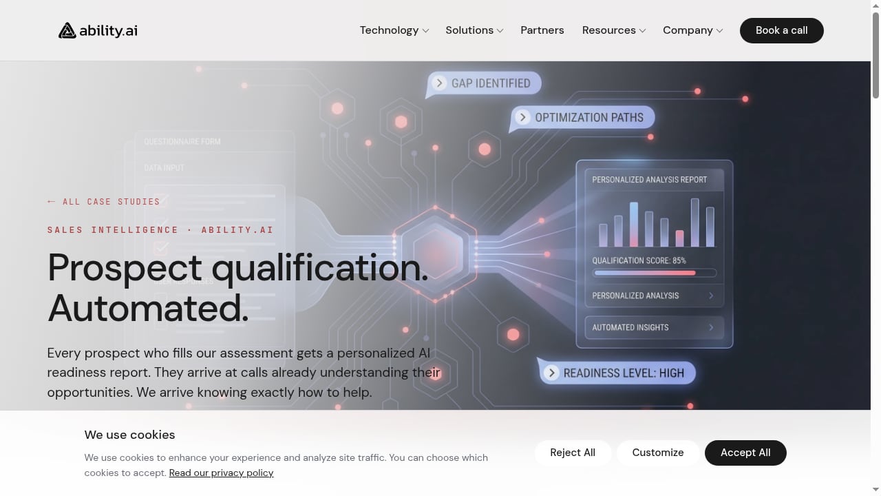 First viewport screenshot of Automated AI Readiness Reports