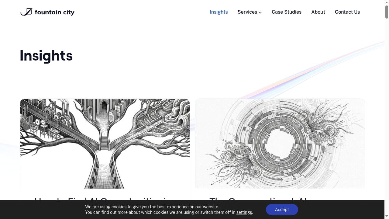 First viewport screenshot of Business Growth Blog: Strategies for Success | Fountain City