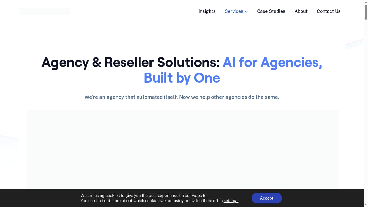 First viewport screenshot of Agency & Reseller Solutions - Fountain City
