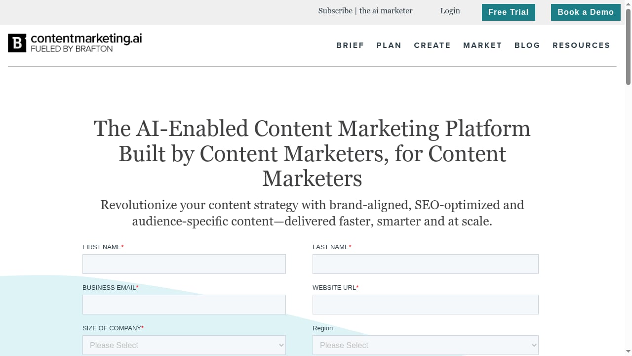 First viewport screenshot of www.contentmarketing.ai
