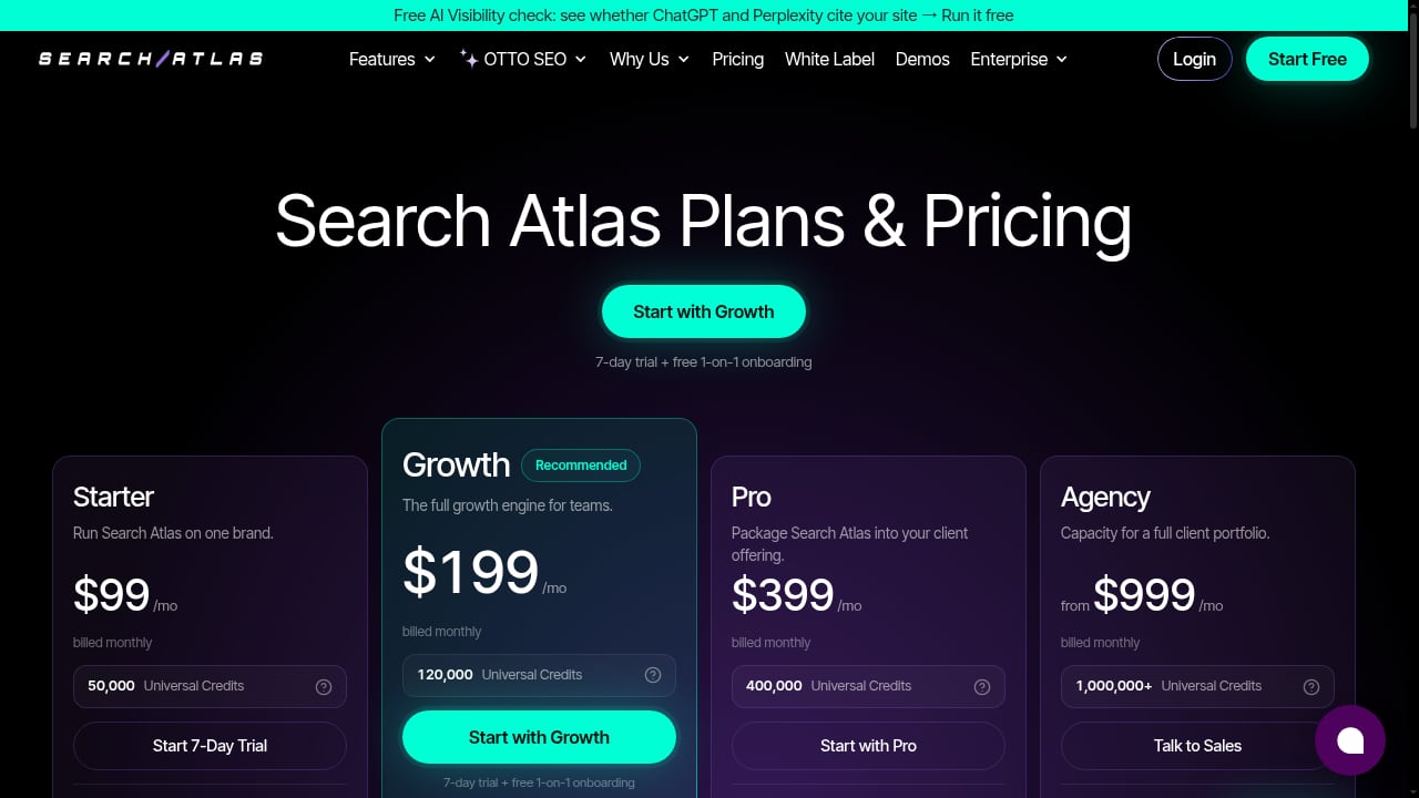 First viewport screenshot of searchatlas.com