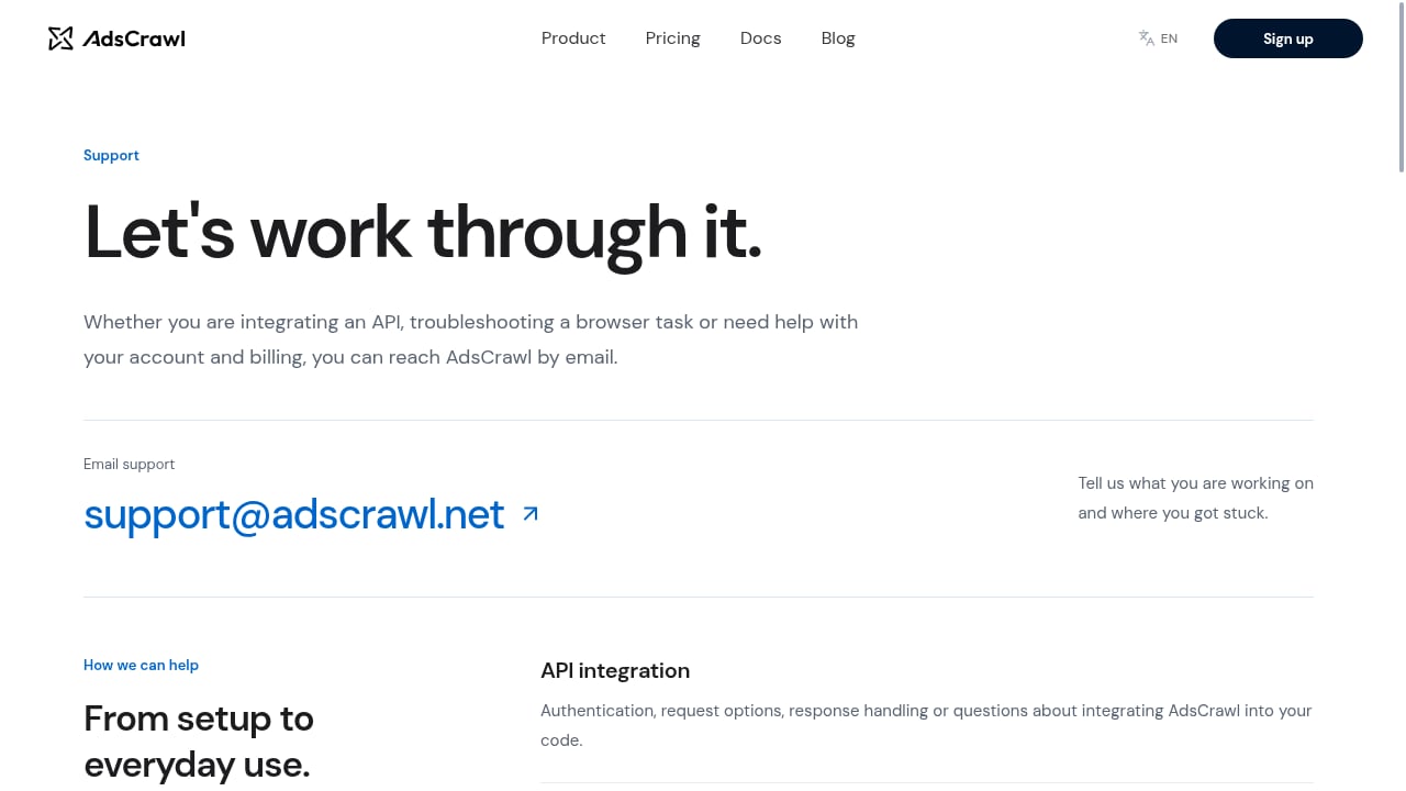First viewport screenshot of www.adscrawl.net