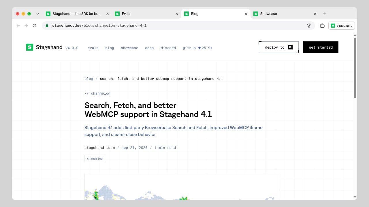 First viewport screenshot of stagehand.dev