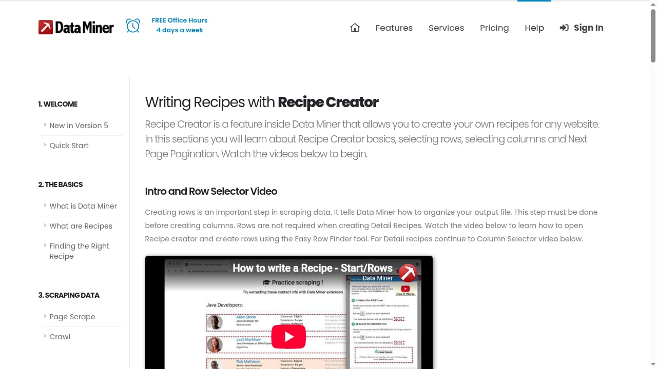 First viewport screenshot of How to write Data Miner recipes with Recipe Creator | Data Miner