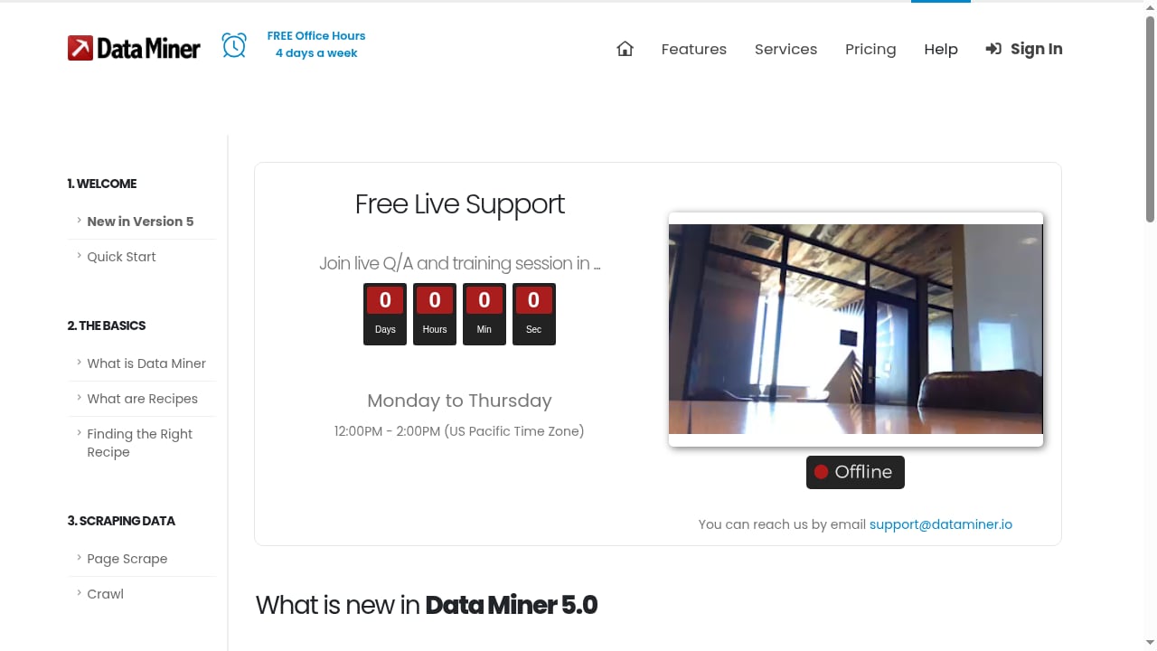 First viewport screenshot of How to start Scraping Data | Data Miner
