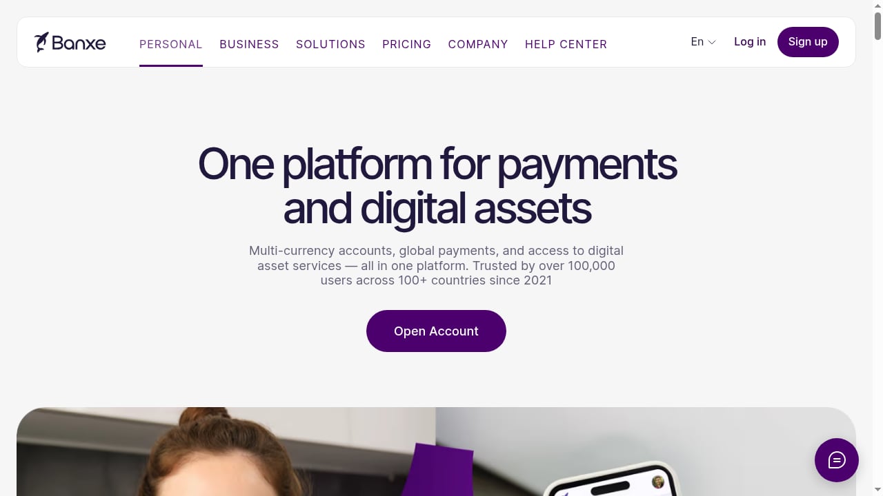 First viewport screenshot of Banxe — Global Payments Platform