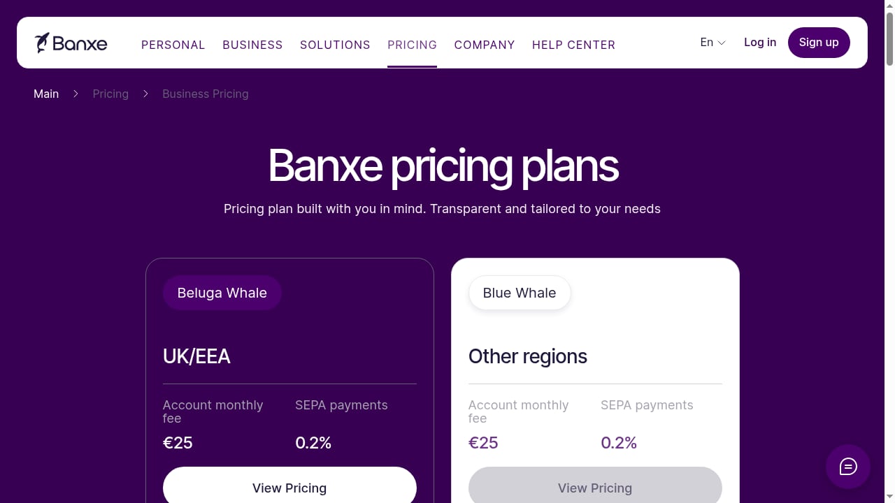 First viewport screenshot of Banxe — Global Payments Platform