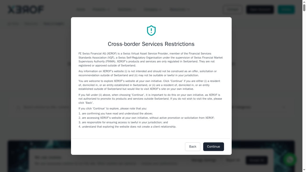 First viewport screenshot of Crypto Insights & Articles | XEROF