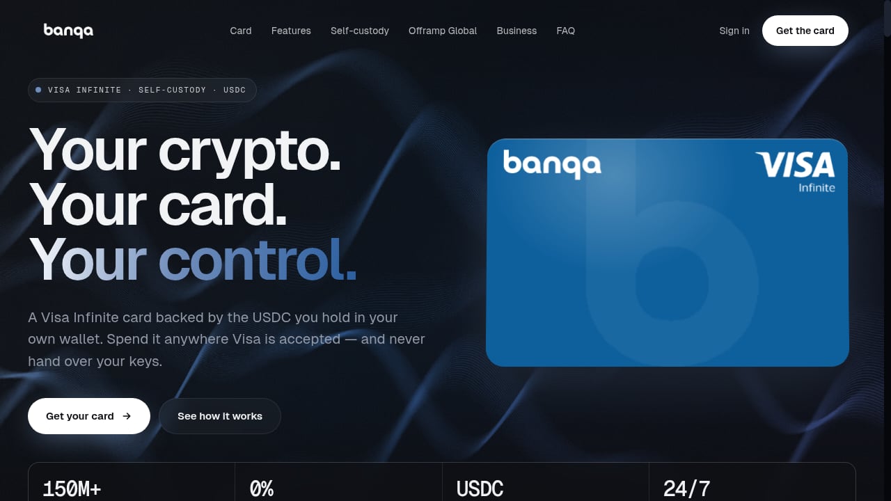 First viewport screenshot of banqa.io