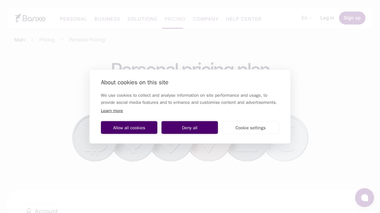First viewport screenshot of Banxe — Global Payments Platform