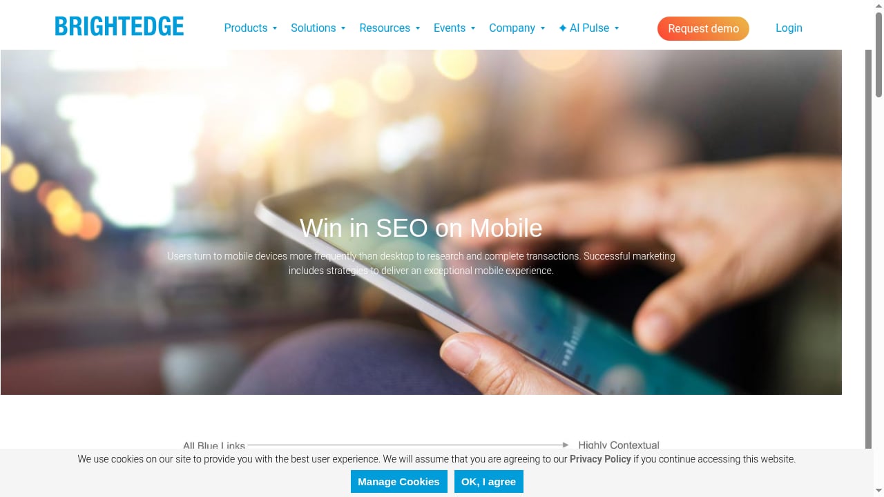 First viewport screenshot of Mobile Solution