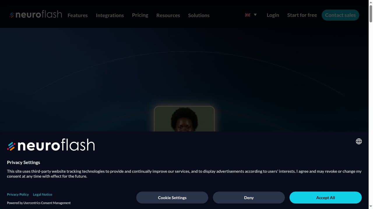 First viewport screenshot of Start
