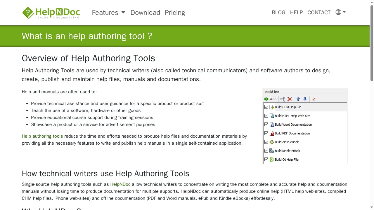First viewport screenshot of www.helpndoc.com
