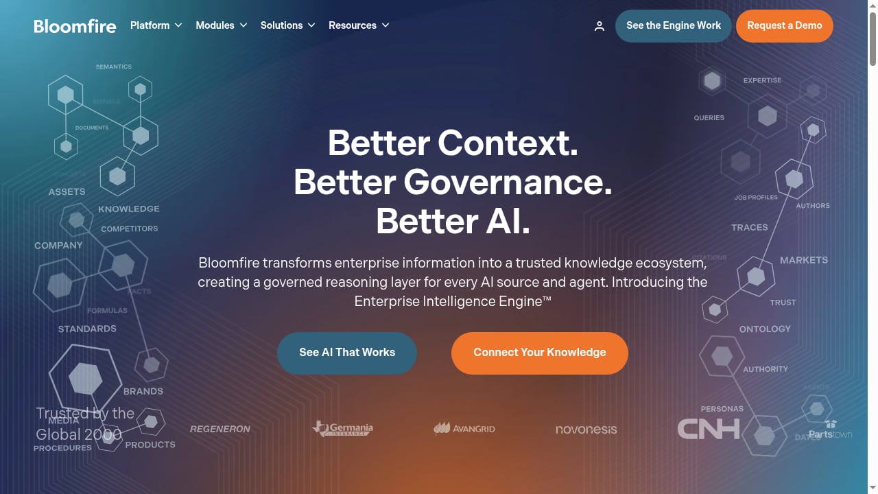 First viewport screenshot of bloomfire.com